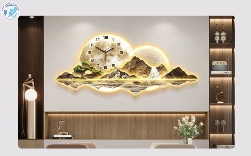 Tranh điện rất dễ lắp đặt